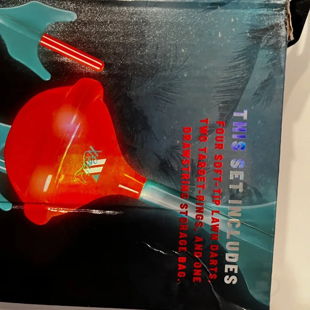 Glow in the Dark Lawn Darts (new)‎ / 7 piece set / new (k/x)